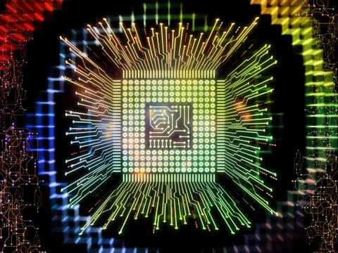 Energy of Digital Processor イラスト素材