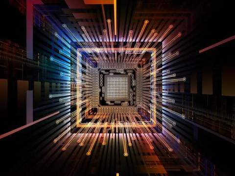 Energy of Digital Processor イラスト素材