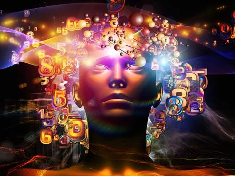 Energy of Digital Science Stock Illustration