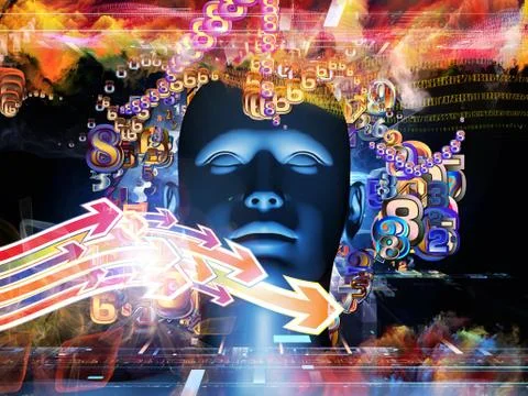 Energy of Digital Science Stock-Illustration