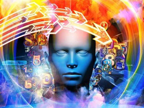 Energy of Digital Science Stock Illustration