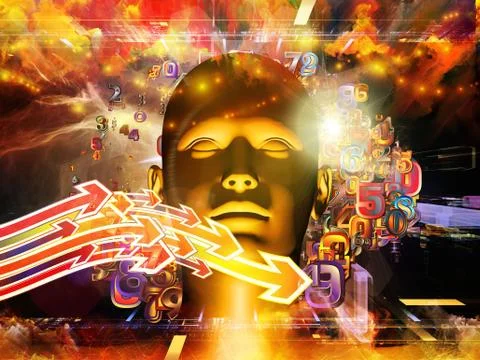 Energy of Digital Science Stock-Illustration