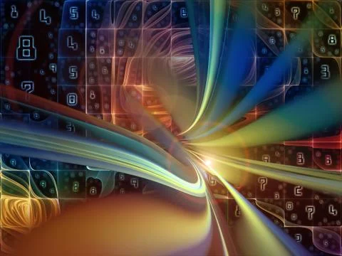 Energy of Digital World Stock Illustration