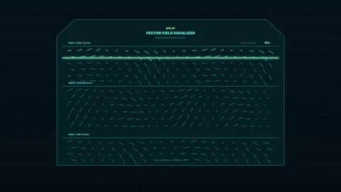 Energy Distribution HUD Equalizer Seamless Loop Stock Footage 342202232