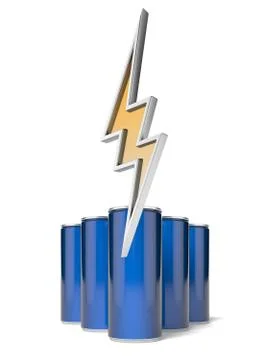 Energy drink cans Illustrazione stock