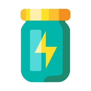 Energy drink icon symbolizing performance nutrition, physical endurance Stock Illustration