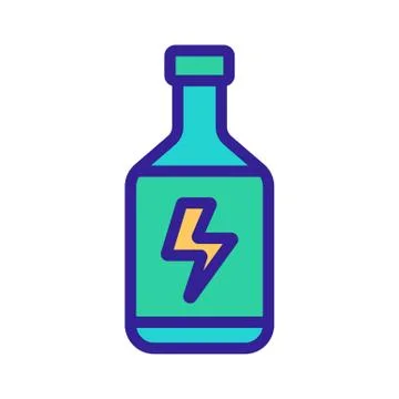 Energy drink icon vector. Isolated contour symbol illustration Stock Illustration