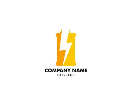 Energy drink Logo design vector template Negative space, Energetic Logotype.. Stock Illustration