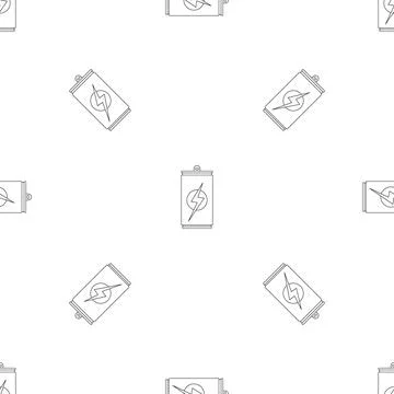 Energy drink pattern seamless Stock Illustration