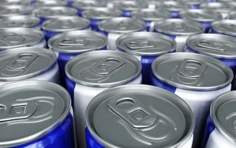 Energy Drinks Cans Stock Illustration