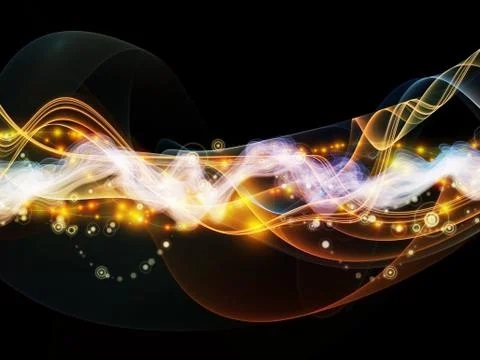 Energy of Dynamic Network 스톡 일러스트