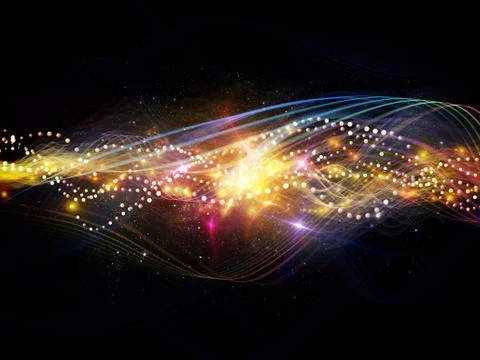 Energy of Dynamic Waves Illustrazione stock