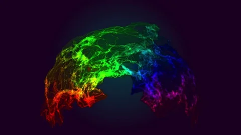 Energy Effect. Colorful Background Stock Footage 74690059