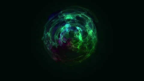 Energy Effect. Deep Ocean Video stock 74689833