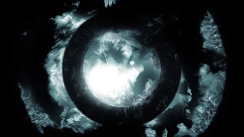 Energy effect of a powerful eye within a fantasy 스톡 동영상 91756564