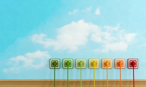 Energy efficiency concept Illustrazione stock