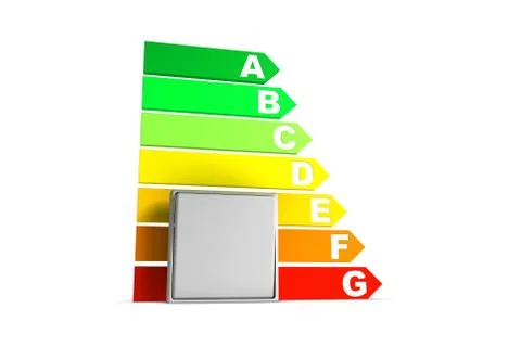 Energy efficiency scale Stock Illustration
