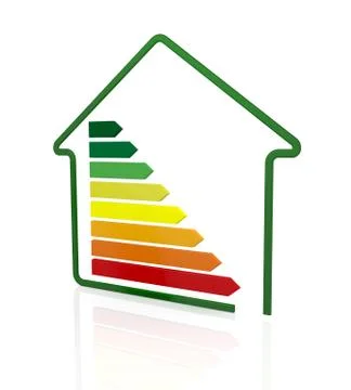 Energy efficiency scale Stock Illustration