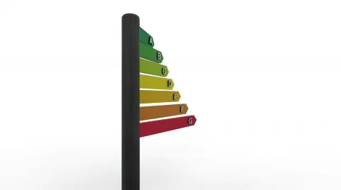 Energy Efficiency Sign Stock Footage 636653