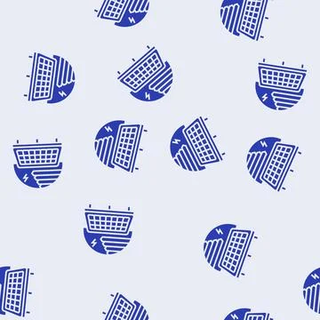 Energy efficiency solar panel glyph seamless pattern 스톡 일러스트