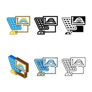 Energy efficiency solar variants panel color icon vector Ilustración de archivo