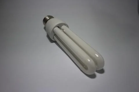 Energy-Efficient Fluorescent Bulb Stock Photos