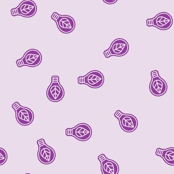 Energy efficient glyph seamless pattern Stock Illustration