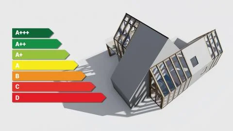 Energy efficient home Stock Illustration