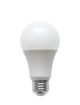 Energy Efficient LED light Bulb Isolated on White Background Stock Photos