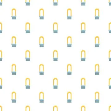 Energy efficient light bulb seamless pattern on white background Stockillustratie