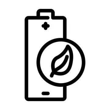 Energy efficient line icon vector illustration Illustrazione stock