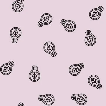 Energy efficient line seamless pattern Stock Illustration