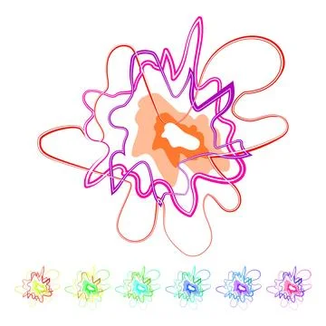 Energy electric orb cartoon vector graphic Stock Illustration