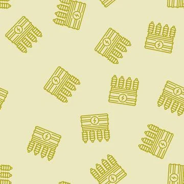 Energy electricity line seamless pattern Stock Illustration