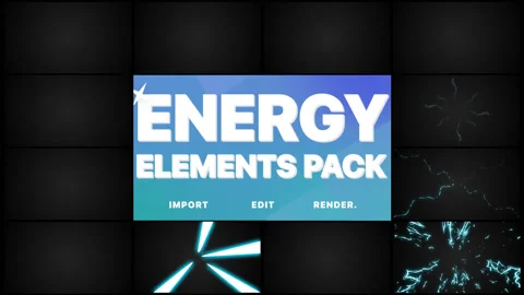 Energy Elements Pack Stock Footage 131055893