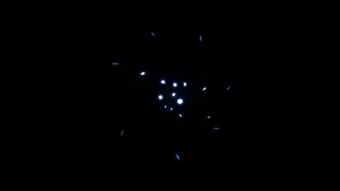Energy explosion motion graphics with dark background Stock Footage 123900634