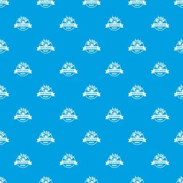 Energy explosion pattern vector seamless blue Stock Illustration