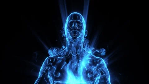 Energy Fields of Meditating Man Stock Footage 275331866
