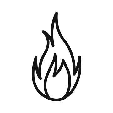 Energy Flame Icon Perfect for Fire and Heating Concepts Stock Illustration