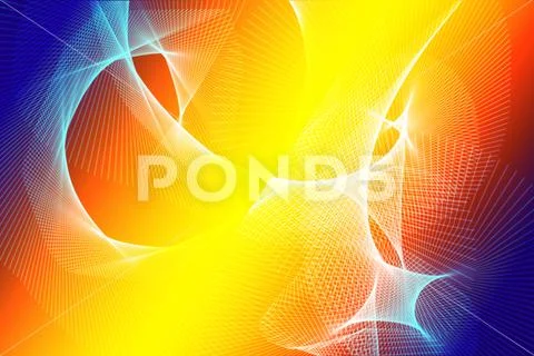 Energy Flow Background With Translucent Ribbons And Vibrant Color Transitions Modello PSD