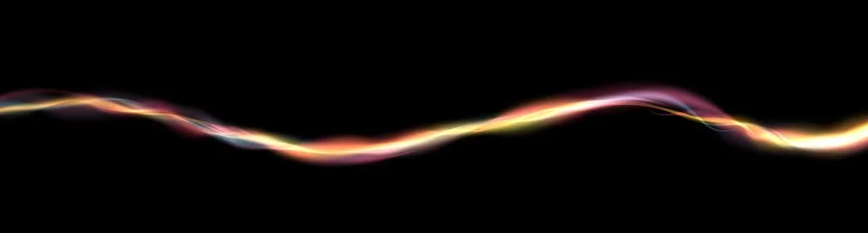 Energy flow black background, abstract effect with blurry particles Stock Illustration