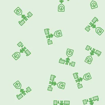 Energy flow control electric grid line seamless pattern Illustrazione stock