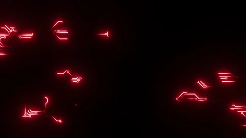 Energy flowing through Circuits. Visualization of modern computer technology 스톡 동영상 149586646