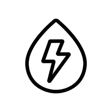 Energy fluid icon vector. Isolated contour symbol illustration Stock Illustration