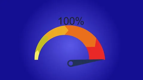 Energy gauge and pointer moving 스톡 동영상 68398304
