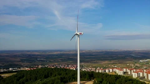 Energy-generating wind roses Stock Footage 148525869