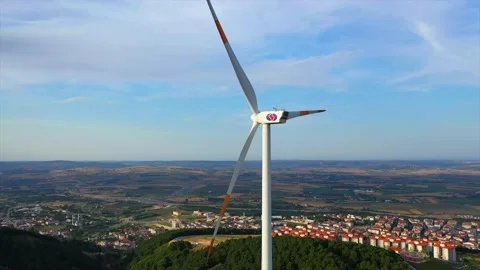 Energy-generating wind roses Stock Footage 148526173