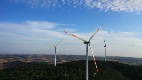 Energy-generating wind roses Stock Footage 148526459