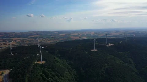 Energy-generating wind roses Stock Footage 148528440