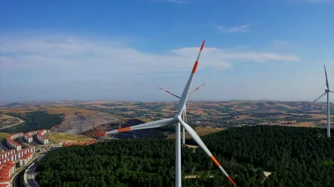 Energy-generating wind roses Stock Footage 148529056